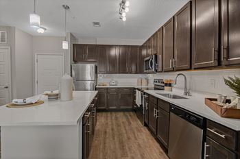Stainless steel appliances w/glass-top stove